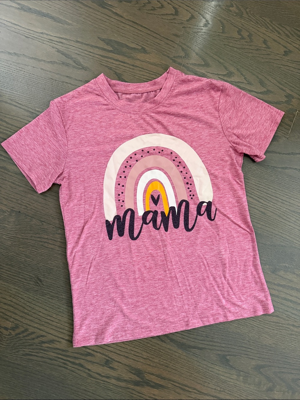 Mama Graphic Woman’s  Tee in Heather Pink